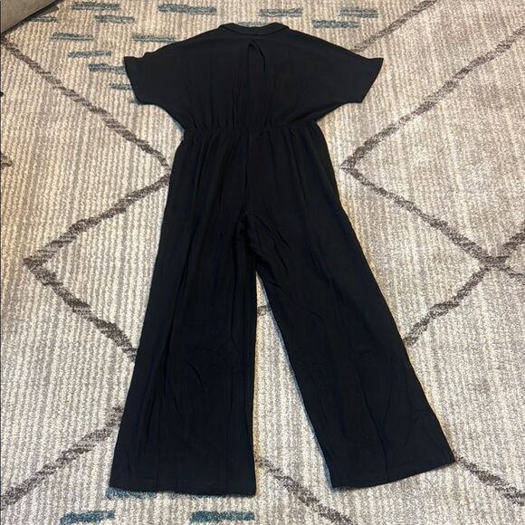 New Allie Rose Black Shortsleeved Jumpsuit L - Picture 2 of 4